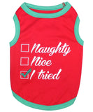 Parisian Pet Naughty or Nice Dog Tank