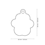 Classic Big Black Paw ID Tag