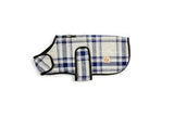 Chilly Dog Grey and Blue Plaid Coat