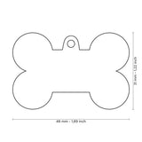 XL Bone Bronx Futuristic ID Tag