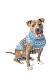Chilly Dog -LIGHT BLUE FAIRISLE DOG SWEATER
