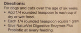 NaturVet Digestive Enzymes Plus Probiotic Dog & Cat Powder Supplement