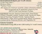 NaturVet Hairball Aid Supplement Plus Pumpkin Cat Soft Chews 60ct