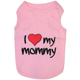 I Love My Mommy T-shirt Pink