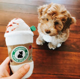 Pumpkin Spice Latte Starbarks Coffe w/ Straw Dog Toy