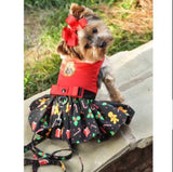 Gingerbread Holiday Dress w/ matching Leash