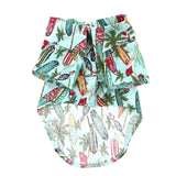 Hawaiian Surfboards and Palms Dog Shirt