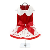 Candy Canes Holiday Dog Harness Dress