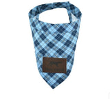 Tall Tails - Plaid Blue Bandana
