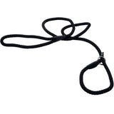 Braided Rope Slip Dog Leash Black, Blue, Red 6-ft