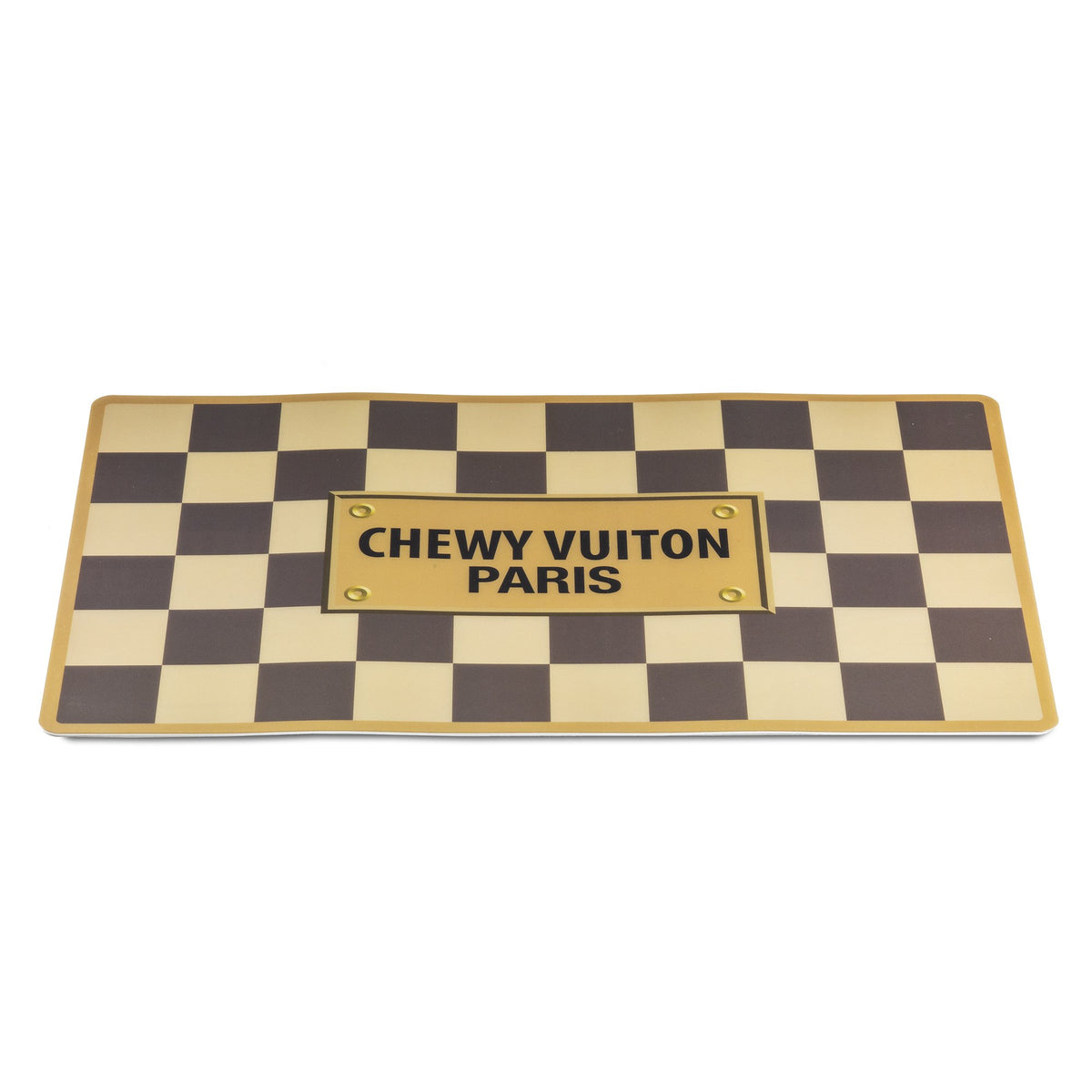 Checker Chewy Vuiton Paris Placemat – Pet Empire and Supplies