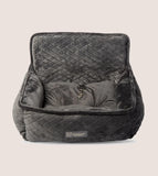 DOG CAR SEAT (DARK GREY) - SMALL