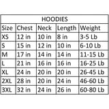 DOGGIE DESIGN Flex-Fit Dog Hoodie - Black