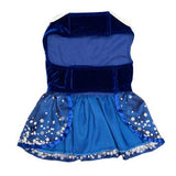 Doggie Design Holiday Snowflakes Dog Dress With Leash