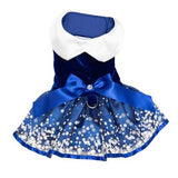 Doggie Design Holiday Snowflakes Dog Dress With Leash
