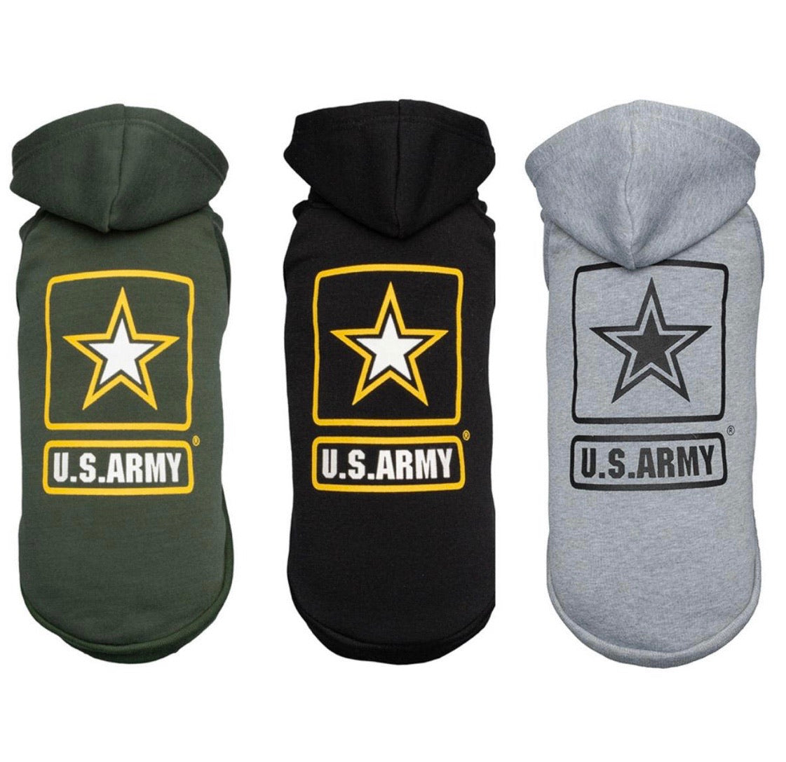 U.S. ARMY HOODED DOG FLEECE