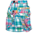 WORTHY DOG Multi Patch Madras Adjustable Pet Dress