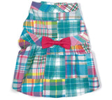 WORTHY DOG Multi Patch Madras Adjustable Pet Dress