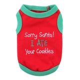 Parisian Pet Sorry Santa Holiday Dog Tank Red