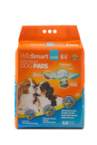 WizSmart Premium Dog Pads and Puppy Potty Training Pads, Quick Drying, Absorbent, and Odor Free with Stay-Put Tabs