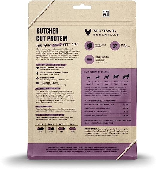 Vital Essentials - Freeze Dried Turkey Nib Entree