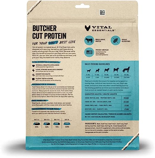 Vital Essentials - Freeze-Dried Beef Nibs Entree