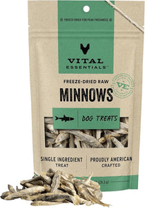 Vital Essentials Freeze Dried Grain Free Minnows Treats for Dogs