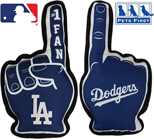 Pets First MLB Dodgers Number One Dog Toy