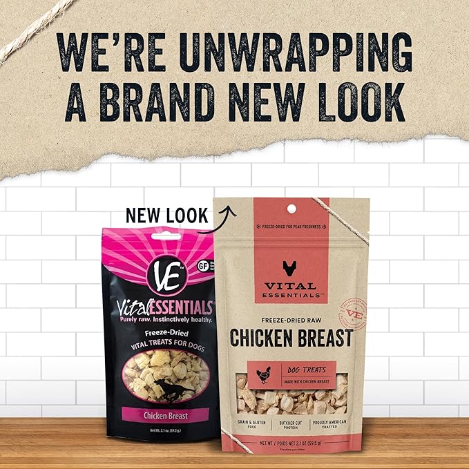 Vital Essentials Freeze Dried Chicken Breast Vital Treats for Dogs