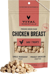 Vital Essentials Freeze Dried Chicken Breast Vital Treats for Dogs