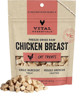 Vital Essentials Vital Cat Freeze Dried Grain Free Chicken Breast Cat Treats