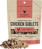 Vital Essentials Vital Cat Freeze Dried Grain Free Chicken Giblets Cat Treats