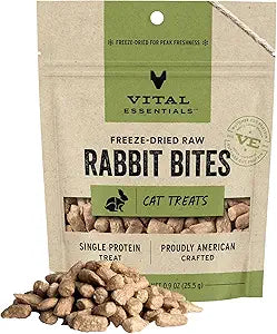 Vital Essentials Cat Freeze Dried Rabbit Bites Treats