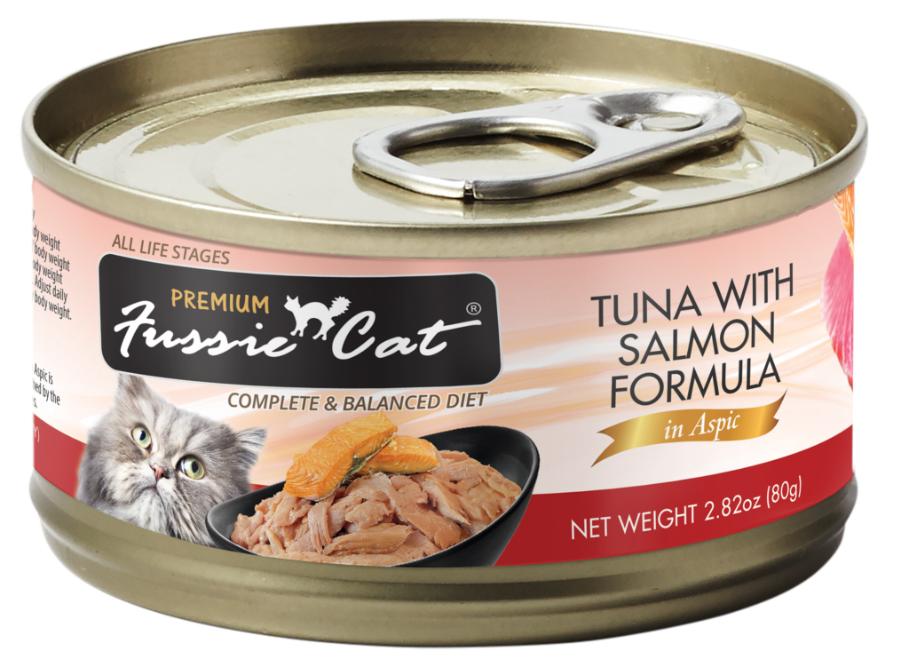 Fussie Cat Premium Tuna with Salmon Formula in Aspic Canned Food