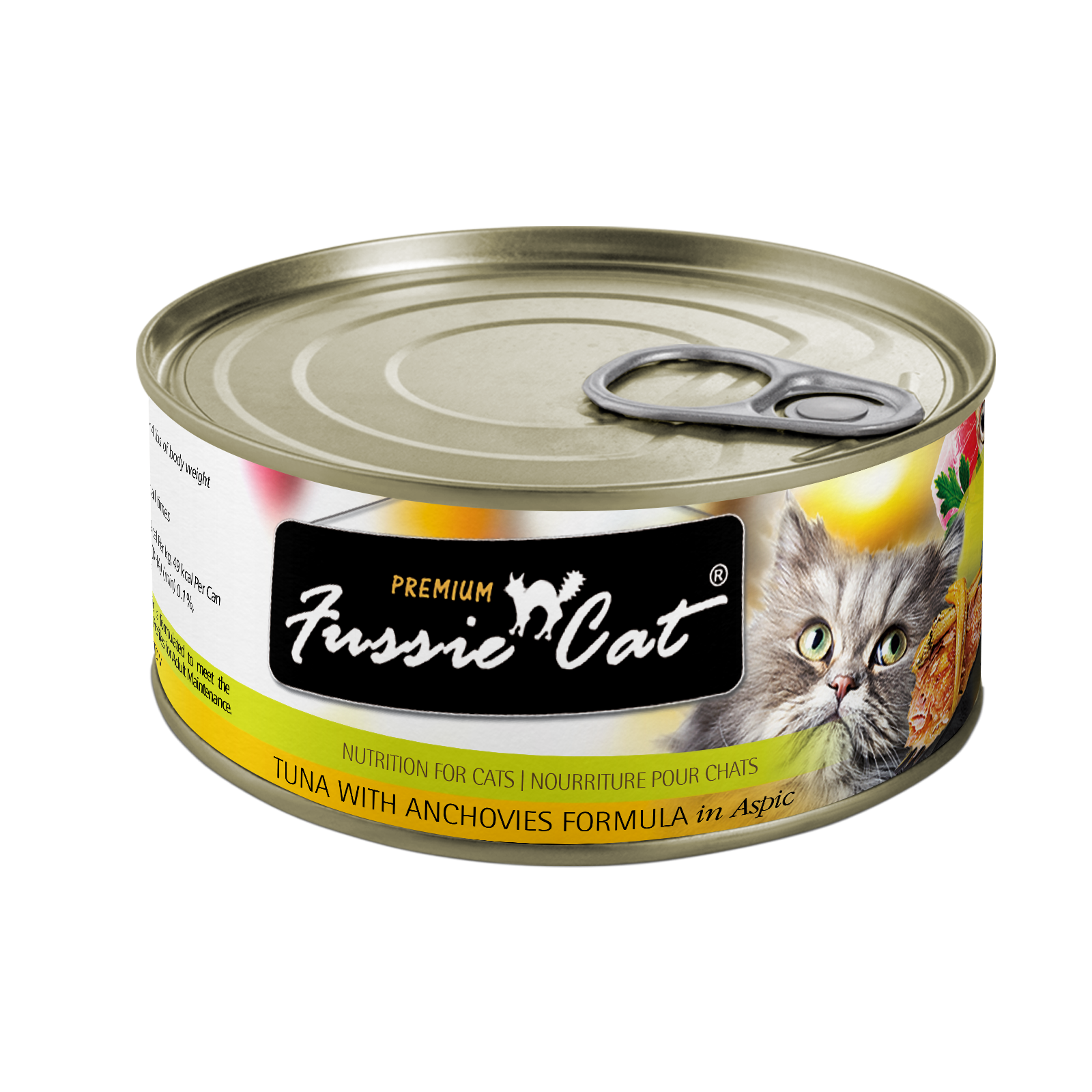 Fussie Cat Premium Tuna with Anchovies Formula in Aspic Canned Food
