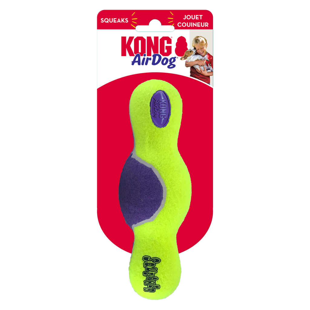 KONG AIRDOG SQUEAKER ROLLER MED/LARGE