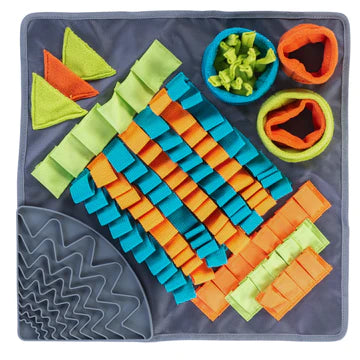 Messy Mutts Square Forage/Snuffle Mat plus Lick Mat, 16