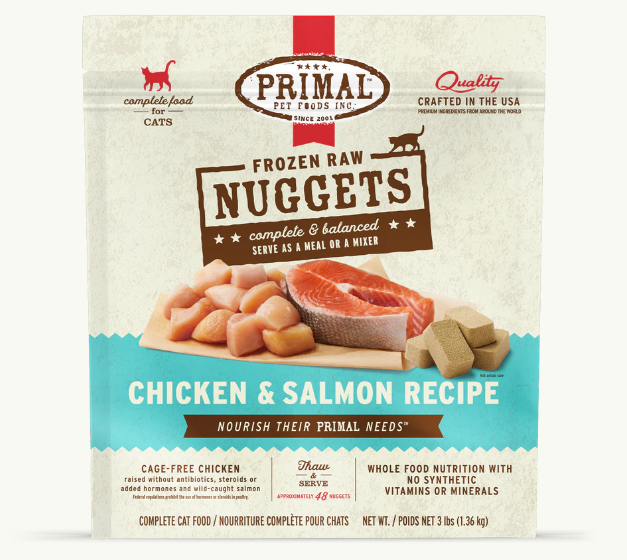 PRIMAL CAT CHICKEN SALMON FROZEN 3LB
