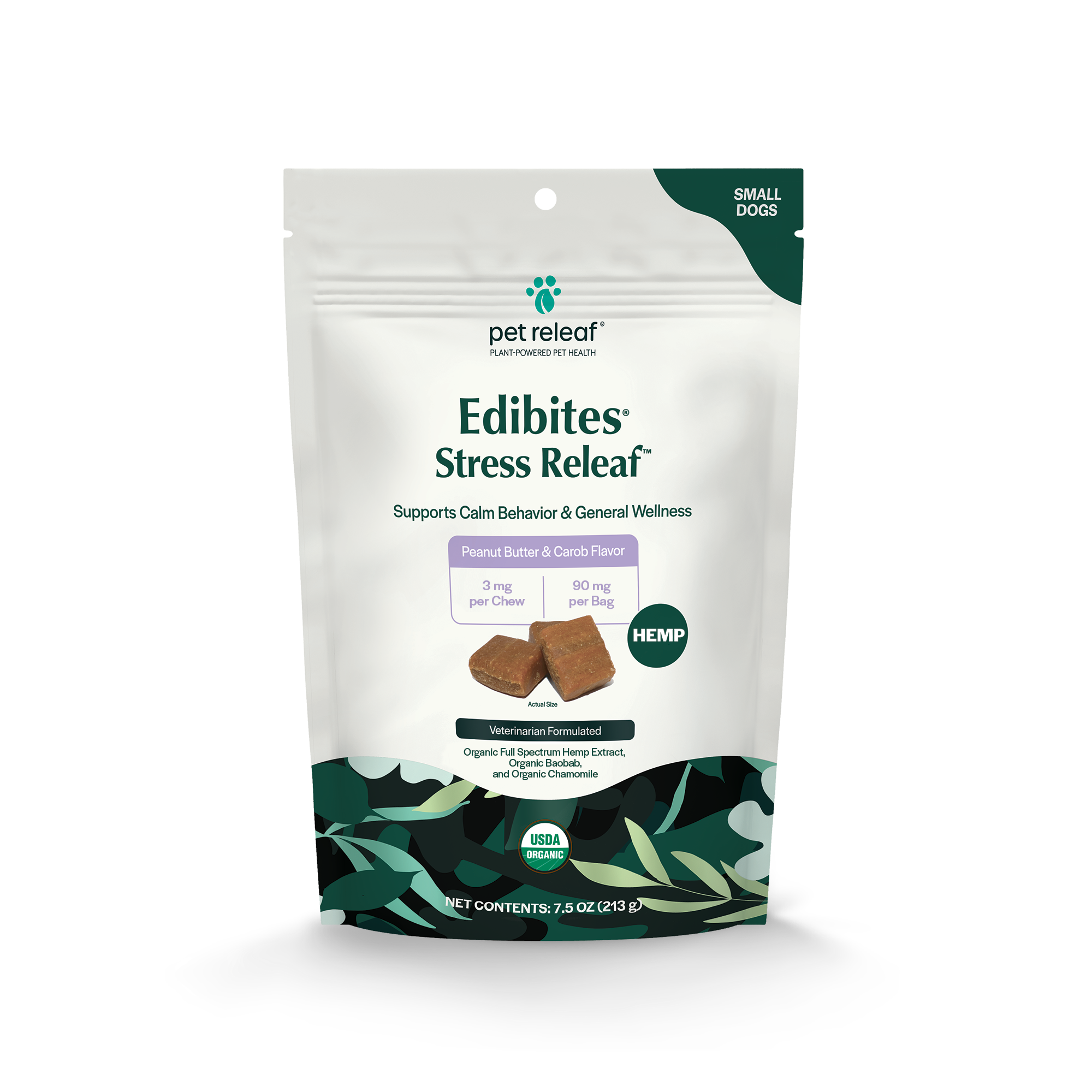Pet Releaf Stress Releaf Edibites – PB Carob