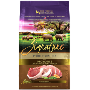 Zignature Limited Ingredient Formula Grain Free Pork Dry Dog Food