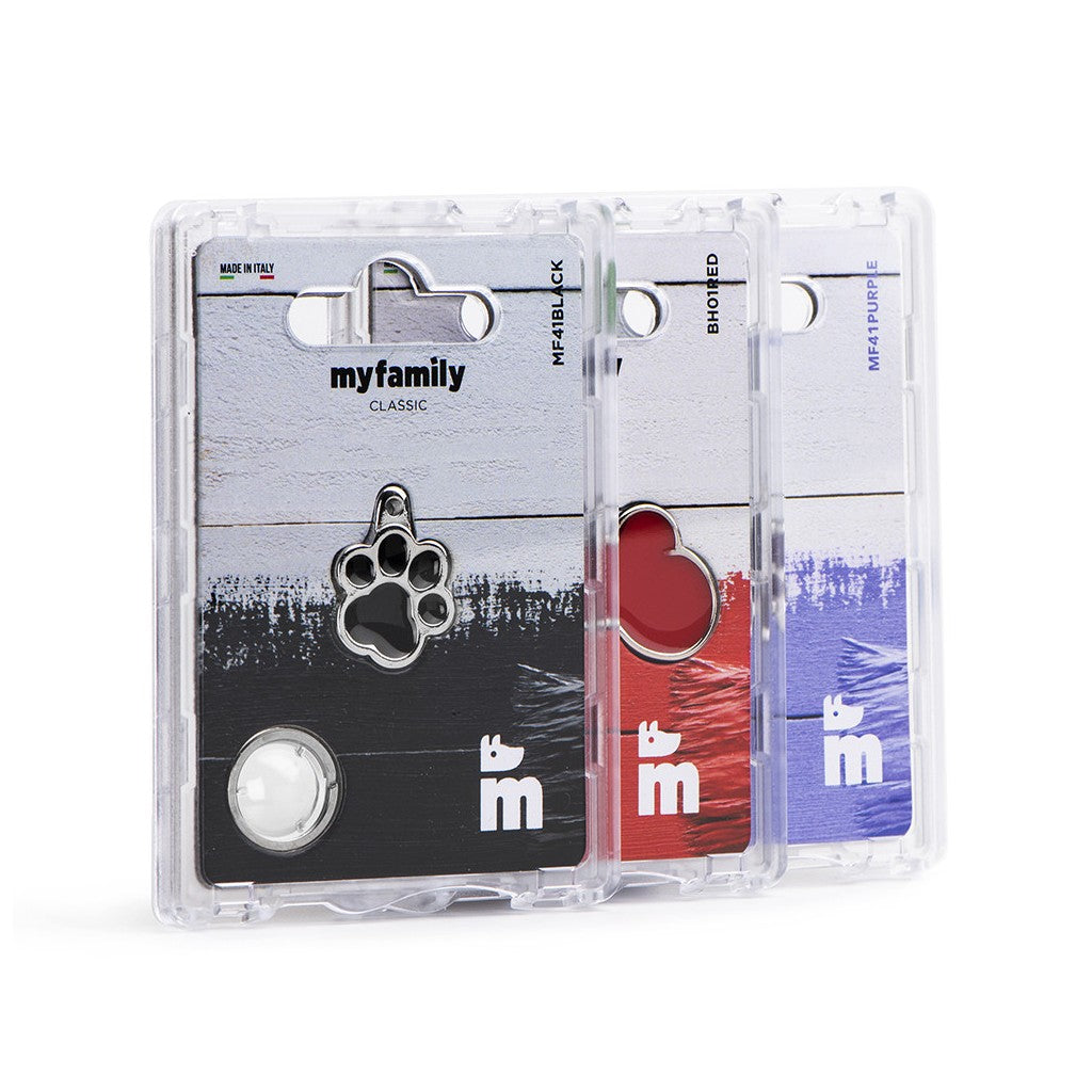 Classic Big Black Paw ID Tag