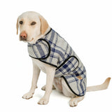 Chilly Dog Grey and Blue Plaid Coat