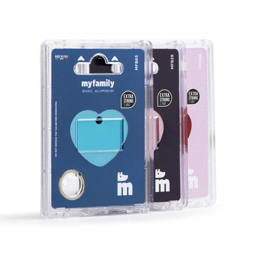 Basic Collection Big Heart Red in Aluminum ID Tag