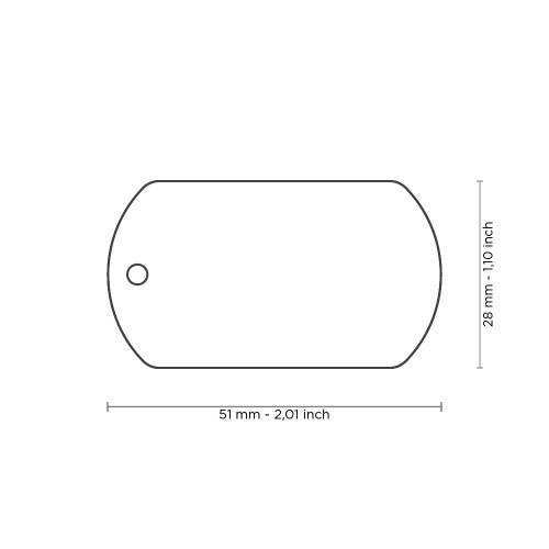 Basic Collection Big Military ID Tag