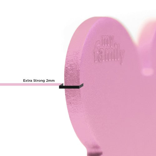 Basic Collection Small Bone Pink in Aluminum ID Tag