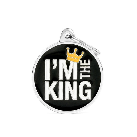 Big Circle Im the King ID Tag
