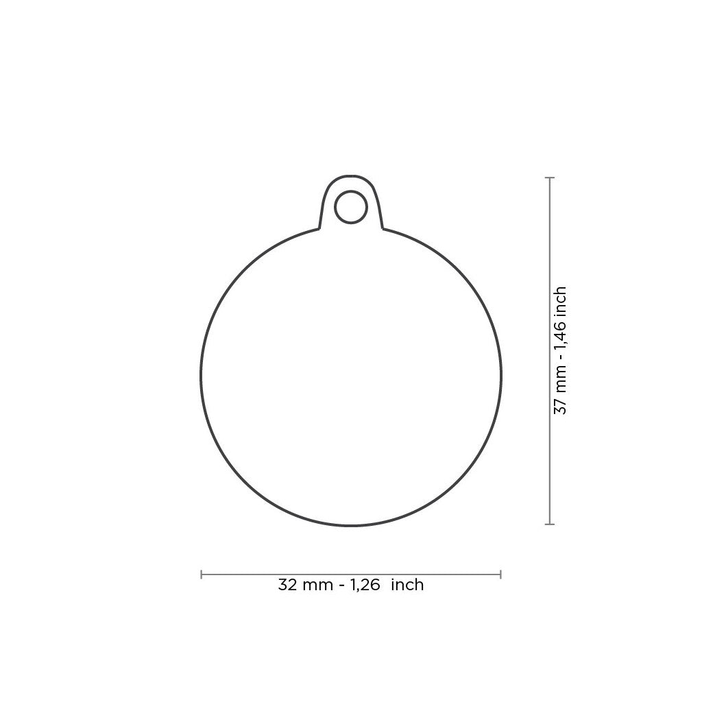 Big Circle The Queen ID Tag