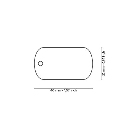 U.S.A Flag ID Tag