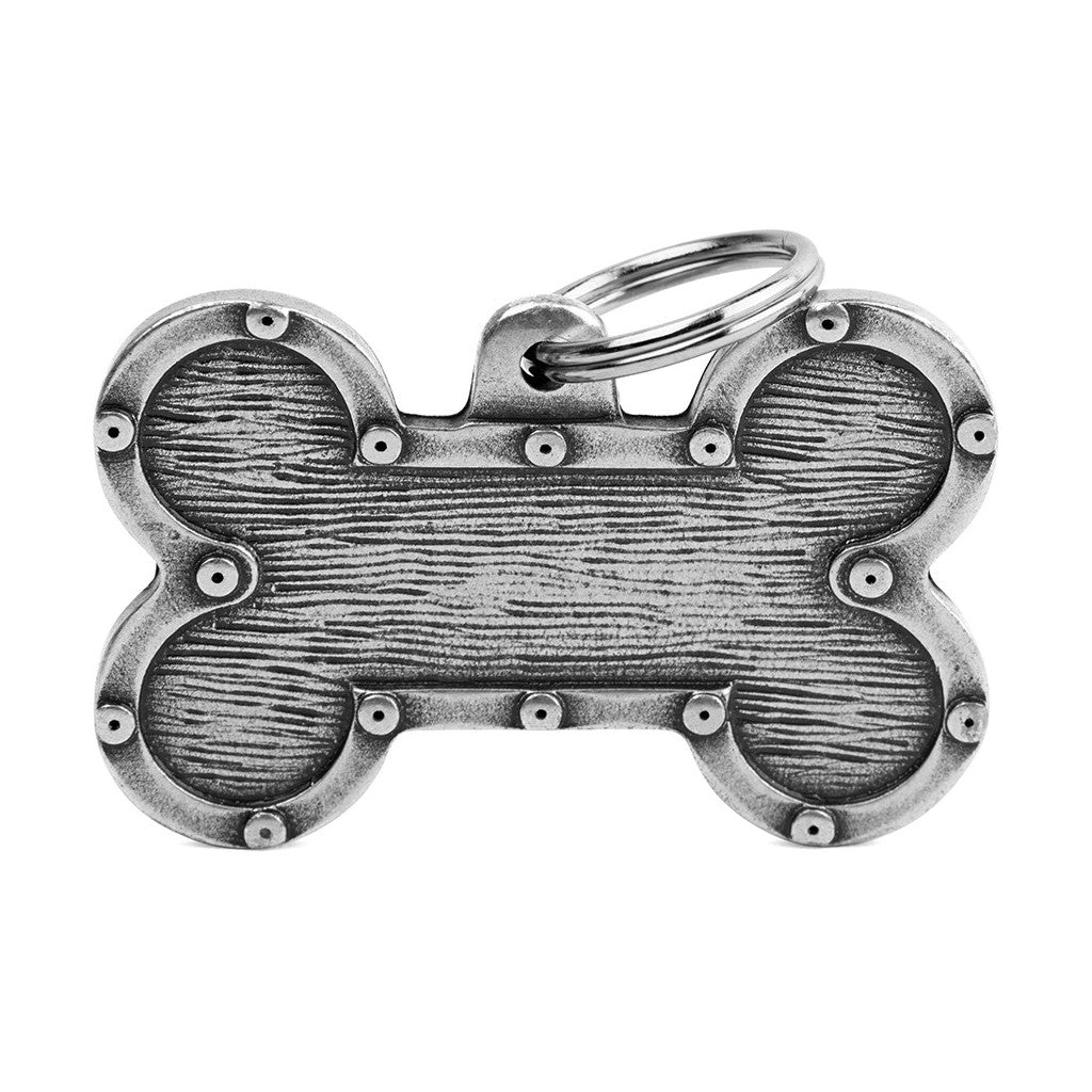 XL Bone Bronx Futuristic ID Tag