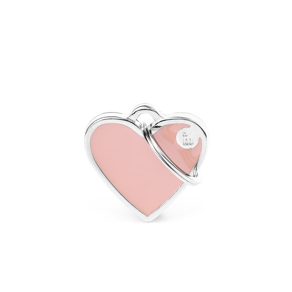 Basic Handmade Small Pink Heart ID Tag